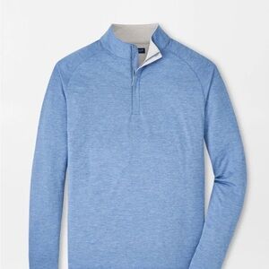 Peter Millar Marine Blue Quarter-Zip Pullover XL